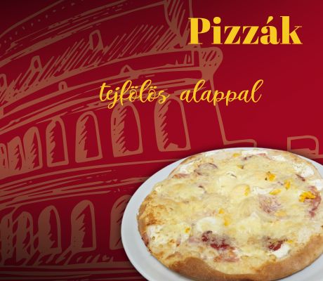 Tejfölös alapú pizzák Tejfölös alapú pizzák